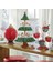 Santkuee Noel Aperatif Standı Reçine Yemek Servis Tepsisi Cupcake Tutucu Kase Noel Masa Dekorasyon Süsler Aperatif Raf A (Yurt Dışından) 2