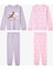 Kız Çocuk Yoyo Oyun Desenli Pamuklu 2'li Pijama Takımı 13