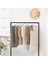 Santkuee Metal Elbise Askısı, 20 Adet, Pantolon Askısı, Ø 5 mm Tel, Pvc Plastik Kaplamalı, Kaymaz, 35CM, Siyah (Yurt Dışından) 3