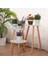 Santkuee Serbest Daimi Bonsai Tutucu Ev Balkon Ahşap Etli Saksı Tezgahı Saksı Tabanı Ayak ile Modern Raf Ofis-A (Yurt Dışından) 4
