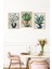 🌿 Çerçeve Görünümlü 3’lü Bitki Temalı Tablo Seti🌟 CRVS1112 13 x 17 4