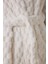 Kırık Beyaz Dreamy Fluffy Kuşaklı Sabahlık 3