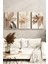 🌸 Bej Çiçek Temalı 3’lü Çerçeveli Tablo Seti – Modern Dekoratif Şıklık 🌸 CRV1122 23 x 32 4