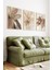 🌸 Bej Çiçek Temalı 3’lü Çerçeveli Tablo Seti – Modern Dekoratif Şıklık 🌸 CRV1122 23 x 32 5