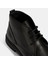 Erkek Siyah Bağcıklı Deri Bot 6