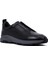 Erkek Siyah Kalın Tabanlı Deri Casual Sneaker 25WFD630514 6