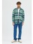 Erkek Kalın Flanel Oduncu Gömlek - Geniş Kareli, Cepsiz, Kışlık Uzun Kollu Overshirt 1