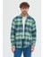 Erkek Kalın Flanel Oduncu Gömlek - Geniş Kareli, Cepsiz, Kışlık Uzun Kollu Overshirt 2