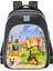 Omuz Okul Çantası Minecraft Ilkokul Öğrencileri Çok Fonksiyonlu Moda Omuz Yansıtıcı Sırt Çantası (Yurt Dışından) 1
