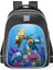 Omuz Okul Çantası Minecraft Ilkokul Öğrencileri Çok Fonksiyonlu Moda Omuz Yansıtıcı Sırt Çantası (Yurt Dışından) 1