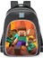 Omuz Okul Çantası Minecraft Ilkokul Öğrencileri Çok Fonksiyonlu Moda Omuz Yansıtıcı Sırt Çantası (Yurt Dışından) 1