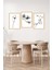 🖼️ Siyah Beyaz Minimal Çiçek ve Dal Temalı 3'lü Çerçeve Görünümlü Tablo Seti 🌟 CRVS1103 13 x 17 2