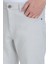 Gri Slim Fit 5 Cep Pamuklu Kanvas Pantolon 4