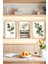 🌿 Bitki ve Kitap Temalı Çerçeve Görünümlü 3'lü Tablo Seti 🌿🌟 CRVS1095 13 x 17 1