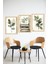 🌿 Bitki ve Kitap Temalı Çerçeve Görünümlü 3'lü Tablo Seti 🌿🌟 CRVS1095 13 x 17 3