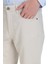 Ekru Slim Fit 5 Cep Pamuklu Kanvas Pantolon 3