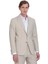 Bej Slim Fit Mono Yaka Casual Takım Elbise 3