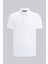 Beyaz Regular Fit Polo Yaka Pamuklu Tişört 1