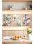 🦋 Kelebek ve Çiçek Temalı Çerçeve Görünümlü 3'lü Tablo Seti🌟 CRVS1117 13 x 17 1