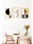 🖼️ Modern Çerçeve Görünümlü 3’lü Tablo Seti – Siyah Altın Geometrik ve Doğal Formlar 🌿✨ CRVS1121 13 x 17 4