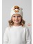 Peluş Ayıcık Detaylı Kız Çocuk Triko Bere – Yumuşak Triko Kışlık Şapka | Pamuklu Örgü Beanie Modeli 1