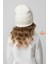 Peluş Ayıcık Detaylı Kız Çocuk Triko Bere – Yumuşak Triko Kışlık Şapka | Pamuklu Örgü Beanie Modeli 3