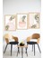 🌿 Pembe Tonlarda Bitkisel Modern 3’lü Tablo Seti – Çerçeve Görünümlü🌟 CRVS1124 13 x 17 4