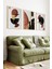 🖤 Altın Detaylı Geometrik Modern Çerçeveli 3’lü Tablo Seti 🌿 CRV1130 23 x 32 5