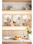 🌿 Altın Beyaz Zarafeti – 3'lü Çerçeve Görünümlü Çiçek Tablo Seti 🌟 CRVS1115 13 x 17 1