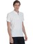 Beyaz Regular Fit Fermuarlı Polo Yaka Tişört 1