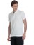 Beyaz Regular Fit Fermuarlı Polo Yaka Tişört 3