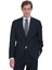 Lacivert Slim Fit Mono Yaka Keten Takım Elbise 2