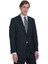 Lacivert Slim Fit Mono Yaka Keten Takım Elbise 3