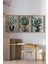 🌿 Çerçeveli 3’lü Dekoratif Bitki Tabloları | Modern Saksı Bitkileri Uv Baskılı Mdf Set🌿 CRV1112 23 x 32 2