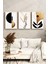 🌿 Altın Doku ve Siyah Minimalist Bitkiler Temalı 3’lü Çerçeveli Tablo Seti 🌿 CRV1121 23 x 32 4