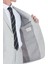 Gri Slim Fit Mono Yaka Keten Takım Elbise 5