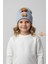 Peluş Ayıcık Detaylı Kız Çocuk Triko Bere – Yumuşak Triko Kışlık Şapka | Pamuklu Örgü Beanie Modeli 1