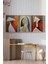 🎨 Modern Picasso Tarzı Çerçeveli 3'lü Tablo Seti 🌿 CRV1126 23 x 32 2