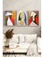 🎨 Modern Picasso Tarzı Çerçeveli 3'lü Tablo Seti 🌿 CRV1126 23 x 32 4