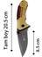 Kamp Outdoor Mtech Sarı Çakı 20,5 cm Kemer Aparatlı Kilitli 213GR 3