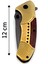 Kamp Outdoor Mtech Sarı Çakı 20,5 cm Kemer Aparatlı Kilitli 213GR 6
