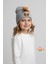 Peluş Ayıcık Detaylı Kız Çocuk Triko Bere – Yumuşak Triko Kışlık Şapka | Pamuklu Örgü Beanie Modeli 2