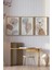 🌿 Modern Çizgisel Çiçek Desenli 3’lü Çerçeveli Tablo Seti 🌿 CRV1118 23 x 32 2