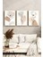 🌿 Modern Çizgisel Çiçek Desenli 3’lü Çerçeveli Tablo Seti 🌿 CRV1118 23 x 32 4