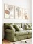 🌿 Modern Çizgisel Çiçek Desenli 3’lü Çerçeveli Tablo Seti 🌿 CRV1118 23 x 32 5