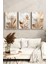 ✨ Altın Beyaz Lale Desenli 3’lü Çerçeveli Tablo Seti 🌿 CRV1115 23 x 32 4