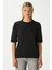 Viscose Doku Next Premium Selection Siyah Yarım Kol Triko Kazak 11