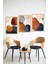🔶 Geometrik ve Renkli Soyut Sanat Desenli 3’lü Tablo Seti – Çerçeve Görünümlü 🌟 CRVS1127 13 x 17 3