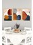 🔶 Geometrik ve Renkli Soyut Sanat Desenli 3’lü Tablo Seti – Çerçeve Görünümlü 🌟 CRVS1127 13 x 17 5