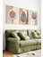 🌀 Modern Geometrik Formlar ve Doku Efektli 3’lü Çerçeveli Tablo Seti🌿 CRV1134 23 x 32 5